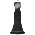 Grace Karin 2016 Ärmelloses High-Split Schwarzes Elegantes Abendkleid 8 Größe US 2 ~ 16 GK000043